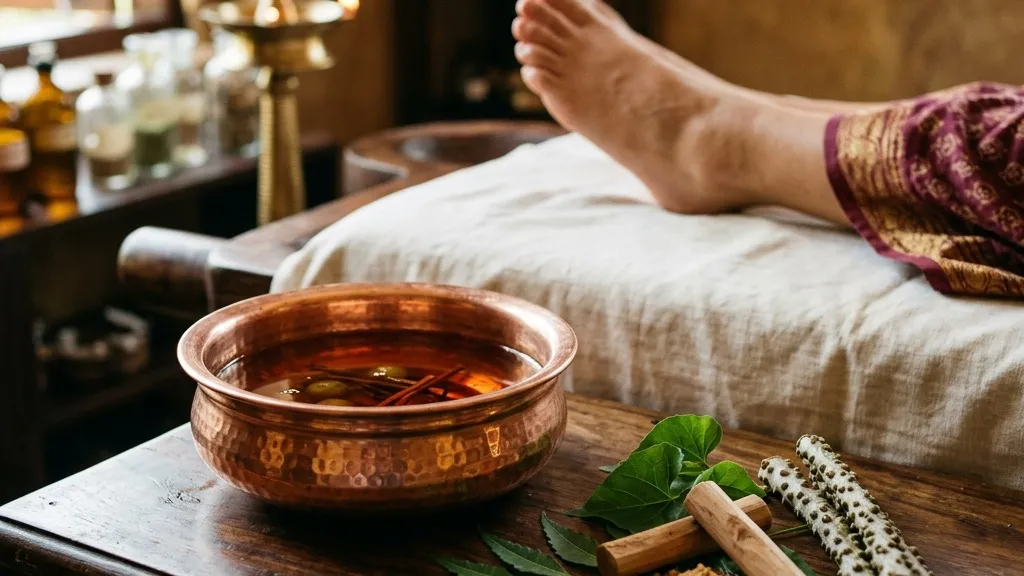Gout (Vatarakta): Ayurvedic Uric Acid Reduction Combined with Joint Unloading