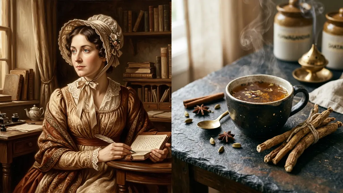 Jane Austen's Addison's Disease and Adrenal Insomnia: An Ayurvedic Forensic Reconstruction of Ojas Collapse, Rasayana Depletion, and Endocrine Support