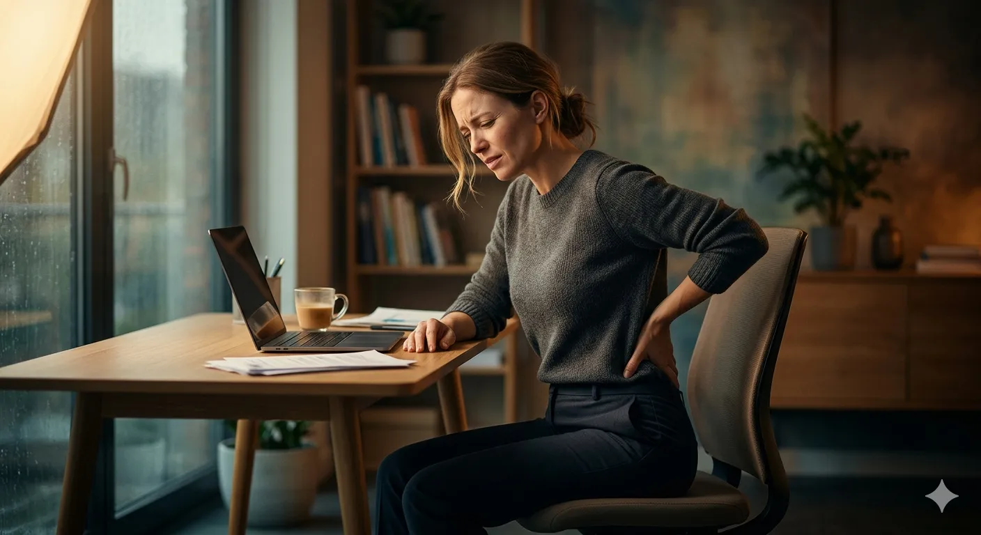 Lower Back Pain from Sitting Long Hours: The Complete Biomechanical & Ayurvedic Fix