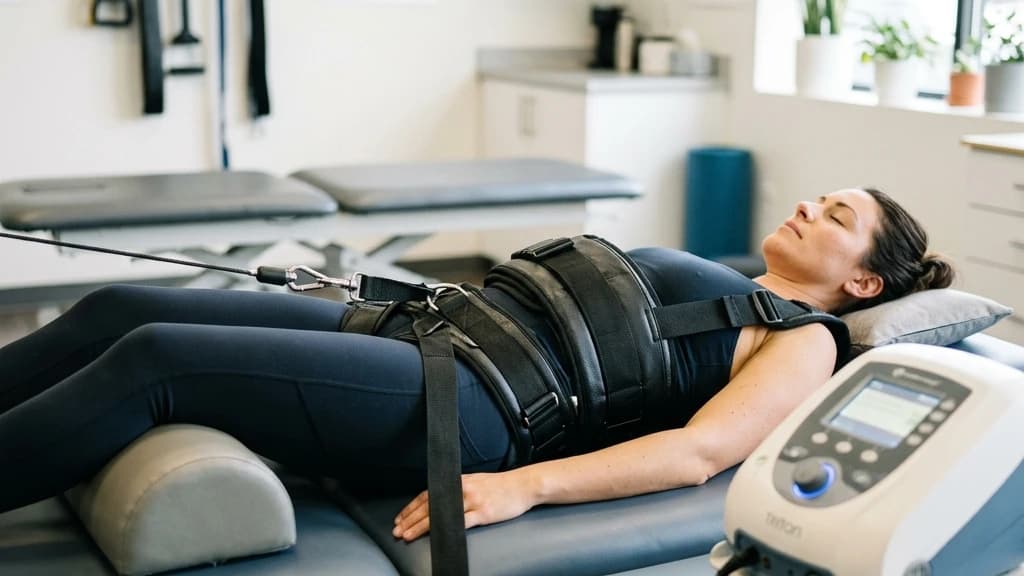 Lumbar Spinal Traction: Clinical Efficacy and Home Self-Traction Setup