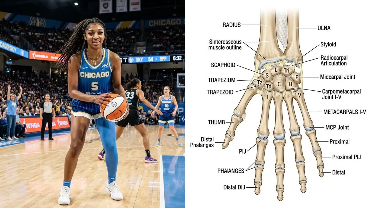 Angel Reese's Wrist Hairline Fracture: Wrist Biomechanics, Internal Fixation, and WNBA Rehabilitation Protocols