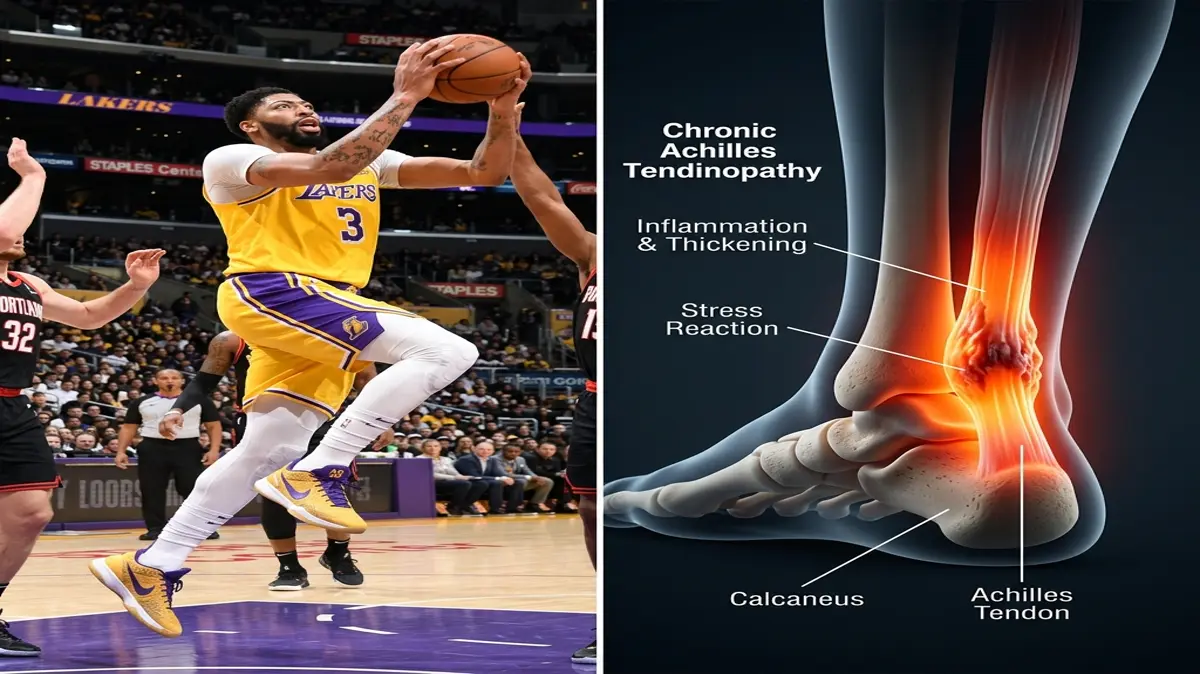 Anthony Davis's Chronic Achilles Tendinopathy and Foot Stress Reactions: Biomechanical Load Management and Ankle Mobilization in Elite Basketball
