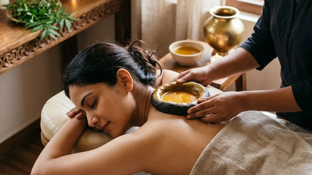Cervical Spondylosis: Griva Basti Warm Oil Therapy for Neck Stiffness