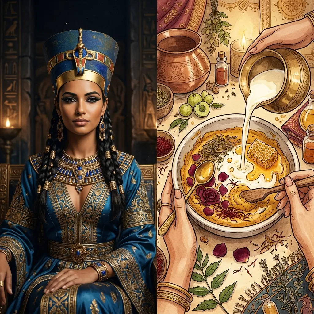 Cleopatra's Milk and Honey Rituals: An Ayurvedic Analysis of Bhrajaka Pitta, Ojas Preservation, and Natural Complexion Restoratives