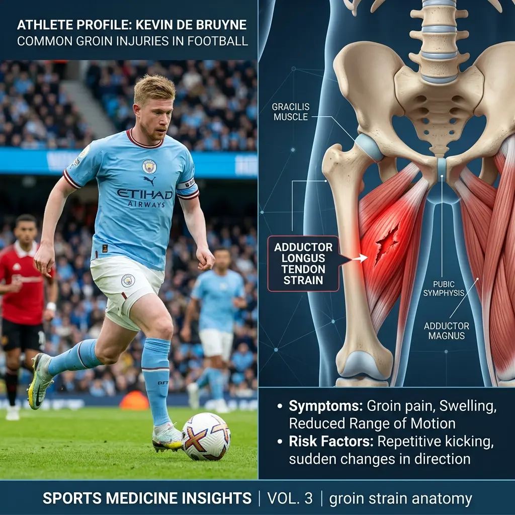 The Biomechanics of Kevin De Bruyne's Adductor Strain: Pelvic Rotational Mechanics and Copenhagen Groin Rehabilitation