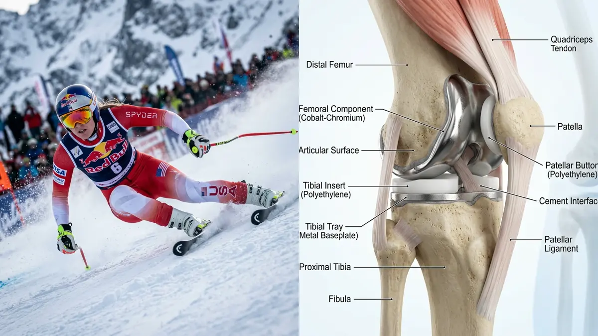 Lindsey Vonn's Alpine Skiing Comeback: The Biomechanics of Skiing After Total Knee Arthroplasty (TKA)