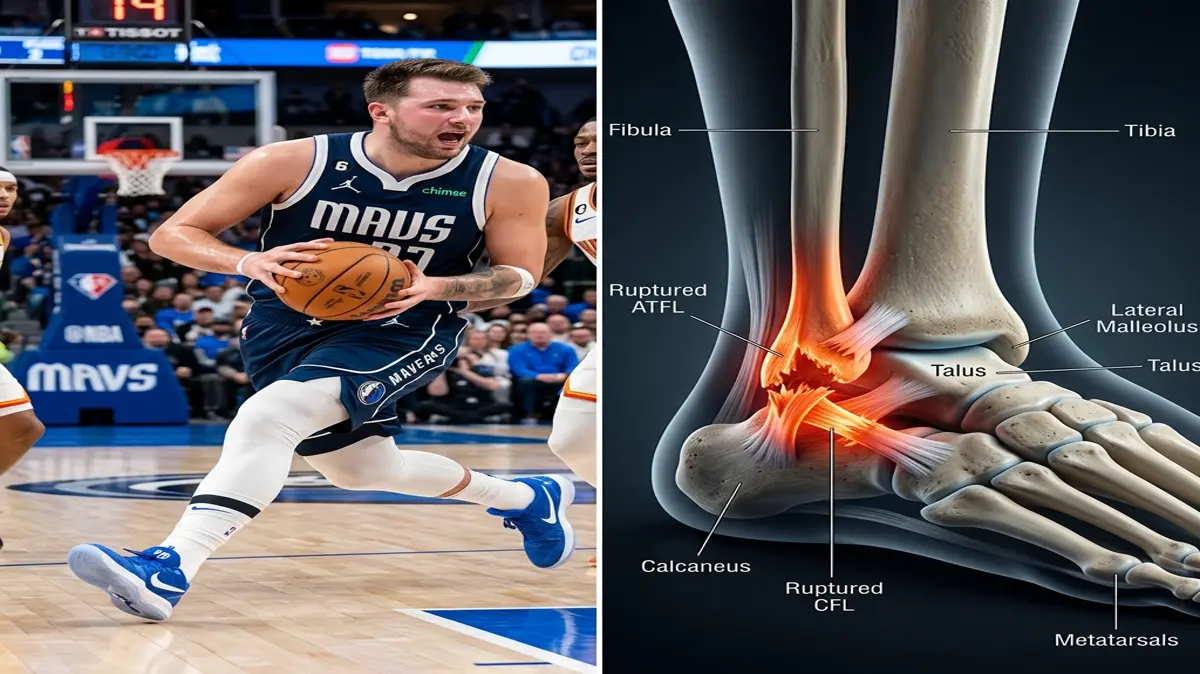 Luka Dončić's Recurrent Ankle Sprains and Knee Contusions: Analyzing Rotational Torque, Joint Instability, and Lateral Chain Reconditioning