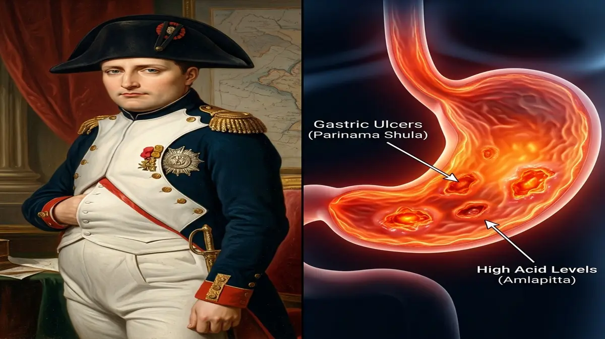 Napoleon Bonaparte's Chronic Gastric Struggles: An Ayurvedic Forensic Reconstruction of Parinama Shula and Acid Gastritis